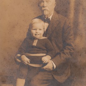 3 Year Old William with grandfather WB Winter